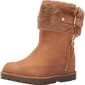 Guess Fyori Brown Winter Faux Fur Boot Women's Size 8.5